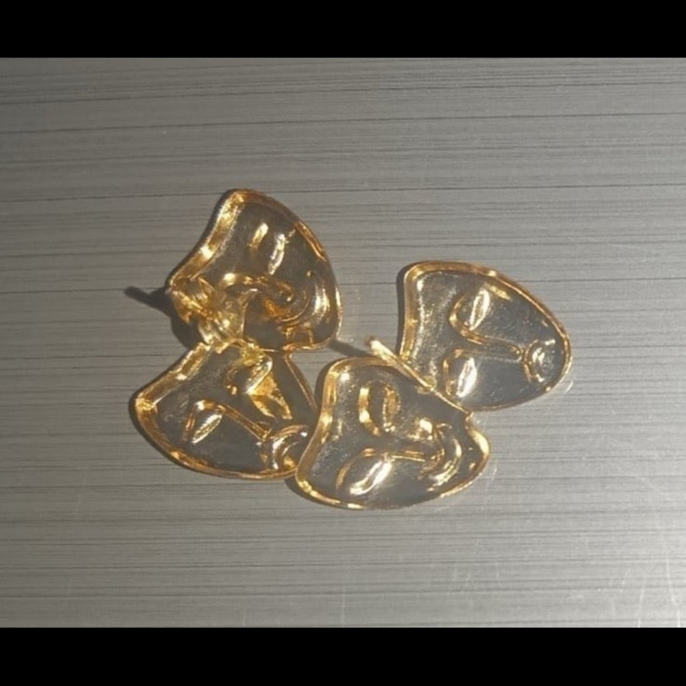 14k theatrical gold earrings - Picture 4 of 4